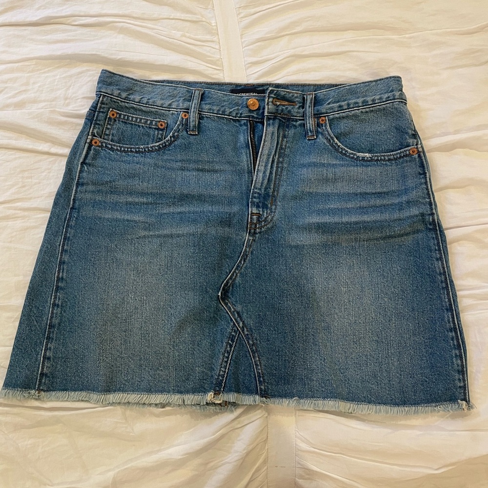 Jcrew denim skirt